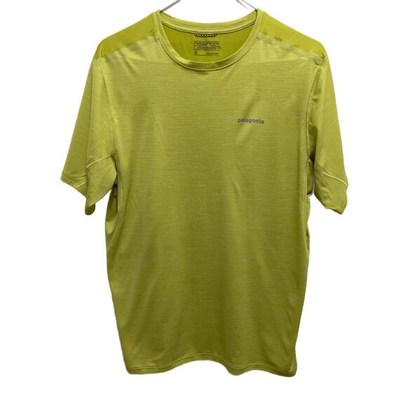 0071 Patagonia Activewear Short Sleeve Tee Neon Green - Picture 1 of 1